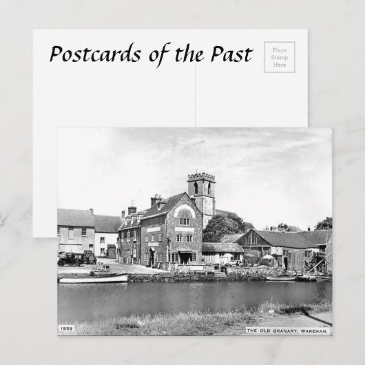 Alte Postkarte - Wareham, Dorset (Vorne/Hinten)