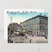 Alte Postkarte - Warschau, Polen (Vorne/Hinten)