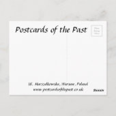 Alte Postkarte - Warschau, Polen (Rückseite)