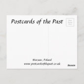 Alte Postkarte - Warschau, Polen (Rückseite)