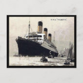 Alte Postkarte - White Star Line "Majestic" (Vorderseite)