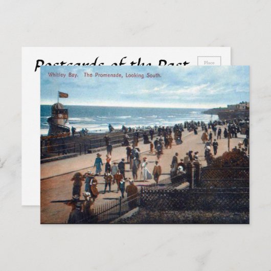 Alte Postkarte - Whitley Bay (Vorne/Hinten)