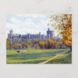 Alte Postkarte - Windsor Castle, Nordfront