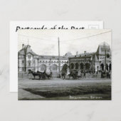 Alte Postkarte - Wladiwostok Bahnhof (Vorne/Hinten)