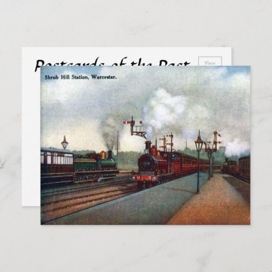 Alte Postkarte - Worcester (Vorne/Hinten)