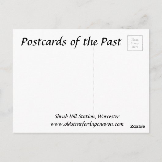 Alte Postkarte - Worcester (Rückseite)