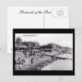 Alte Postkarte, Worthing Beach Postkarte (Vorne/Hinten)
