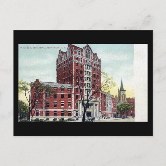 Alte Postkarte - YMCA, Buffalo, NY (Vorderseite)