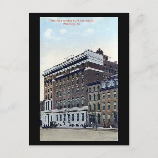 Alte Postkarte - YMCA, Philadelphia PA (Vorderseite)