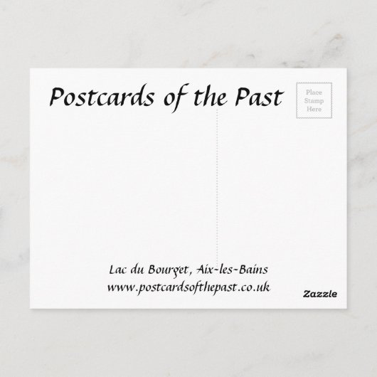 Alte Postkarte - Zug, Aix-les-Bains (Rückseite)