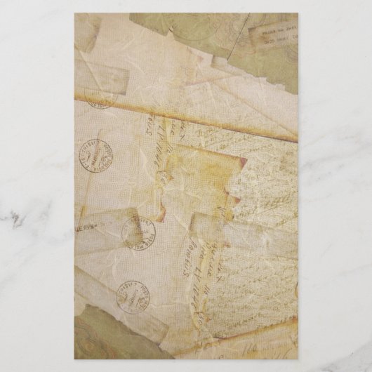 Alte Postkarten-Geschichte Briefpapier (Vorderseite)