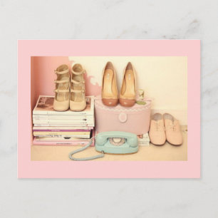 Alte Postkarten, Schuhe Postkarte