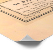 Alte Prager Karte (1925) Poster (Ecke)