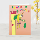 Alte Prinzessin in den Turm-humorvollen Karte (Gelbe Blume)