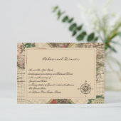 Alte Probe für Hochzeiten Einladung (Stehend Vorderseite)