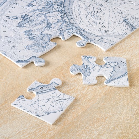 Alte Provincetown Cape Cod Karte Puzzle (Seite)