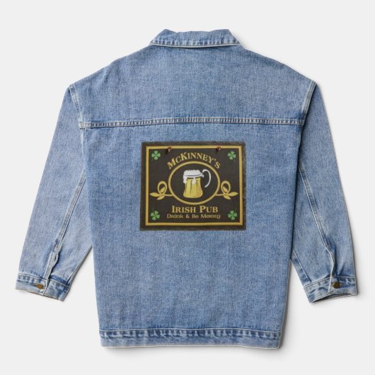 Alte Pub-Schilder, McKinney’s Jeansjacke (Rückseite)