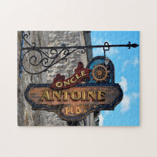 Alte Pub-Schilder Quebec Kanada. Puzzle
