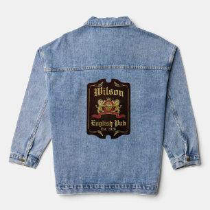 Alte Pub-Schilder, Wilson Jeansjacke