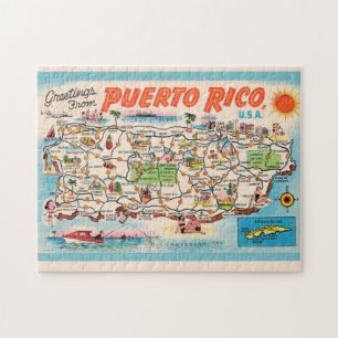 Alte Puerto Rico Karte Puzzle