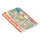 Alte Puerto Rico-Karten-Magnet Magnet (Rechte Seite)
