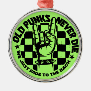 Alte PUNKS die nie Ornament Aus Metall