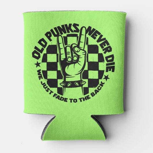 Alte PUNKS Die nie Punk Rock Music Legende Custom Dosenkühler (Vorderseite)