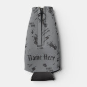 Alte Punks Die nie Skeleton Rock auf gotisch Flaschenkühler (Rückseite)