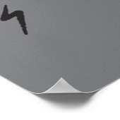 Alte Punks Die nie Skeleton Rock auf gotisch Poster (Ecke)