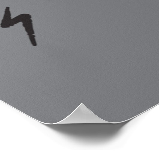 Alte Punks Die nie Skeleton Rock auf gotisch Poster (Ecke)