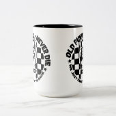 Alte PUNKS die nie Zweifarbige Tasse (Mittel)