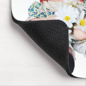 alte Puppe mit Gänsedaunen Mousepad (Ecke)