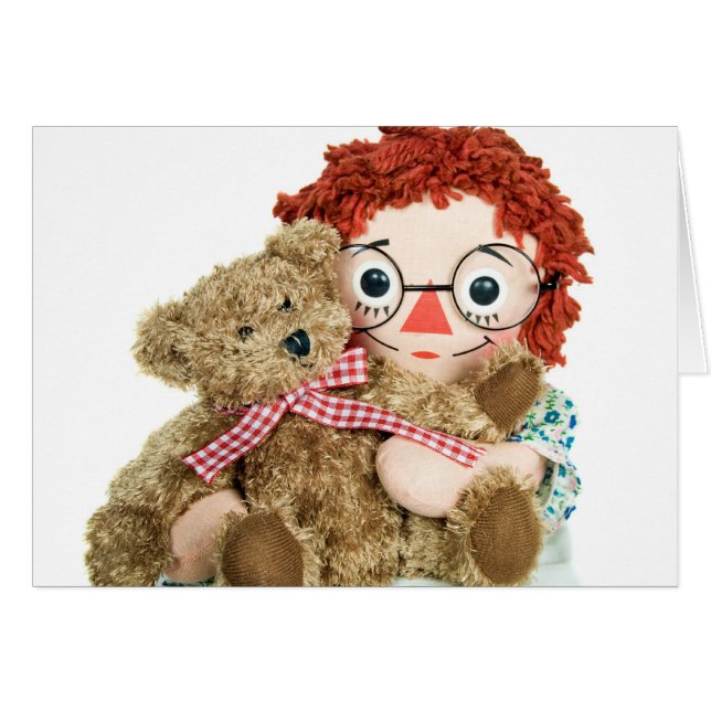 alte Puppe und Teddybär (Vorderseite (Horizontal))