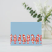 Alte Puppen Postkarte (Stehend Vorderseite)