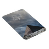 Alte Pyramide mit stürmischem Himmel, Ägypten Magnet (Rechte Seite)