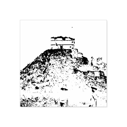 Alte Pyramiden-Briefmarke Gummistempel (Prägung)