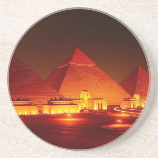 Alte Pyramiden Getränkeuntersetzer (Vorne)