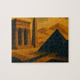 Alte Pyramiden Mystique Puzzle Gold Blue