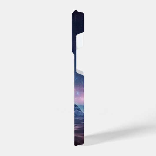 Alte Pyramiden und nächtlicher Himmel iPhone Hülle (Linke Seite)