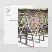 Alte Rackets Postkarte (Vorne/Hinten)