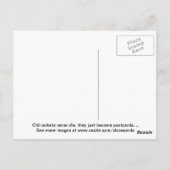 Alte Rackets Postkarte (Rückseite)