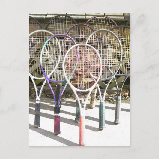 Alte Rackets Postkarte (Vorderseite)