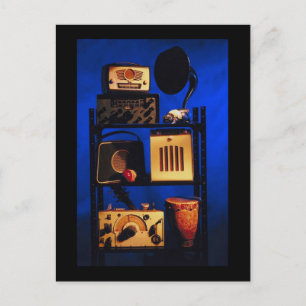 Alte Radios Postkarte