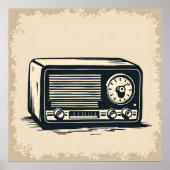 Alte Radioskizze Poster (Vorne)