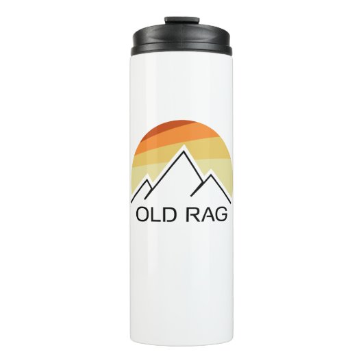 Alte Rag Mountain Retro Thermosbecher (Vorderseite)