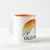 Alte Rag Mountain Retro Zweifarbige Tasse (Vorderseite Links)