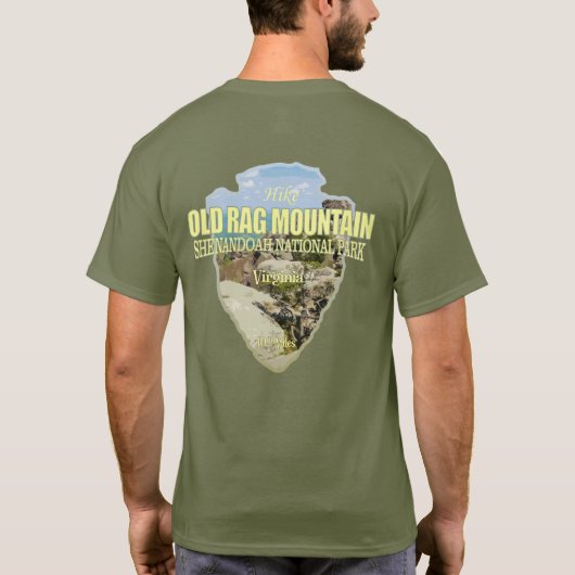 Alte Rag Mtn (Pfeilspitzen) T-Shirt (Rückseite)