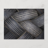 Alte Reifen zum Recycle Postkarte (Vorderseite)