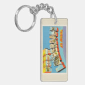 Alte Reise-Andenken des Fort Lauderdale-#2 Florida Schlüsselanhänger (Vorderseite links)