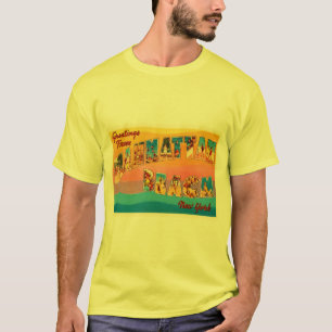 Alte Reise-Andenken Manhattan Beach New York NY T-Shirt